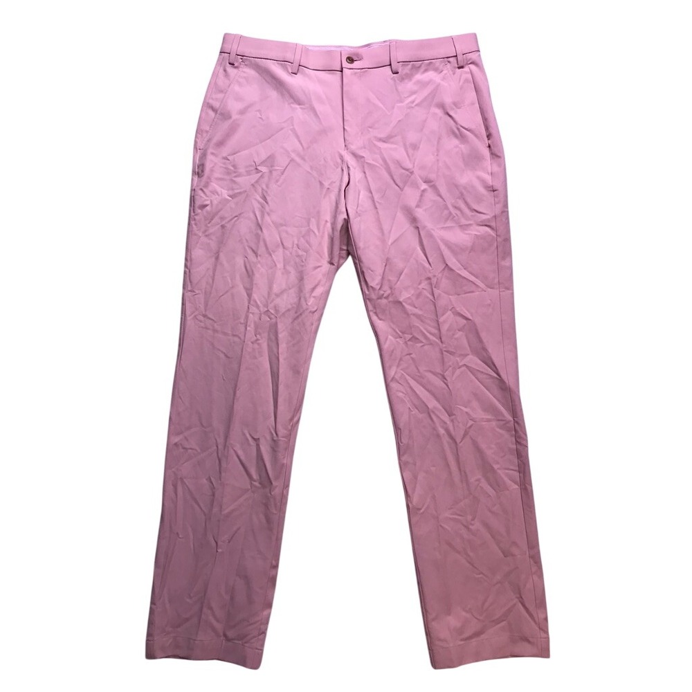 Michael Kors Bedford Pant Mens 36x30 Pink Passport Stretch Chino